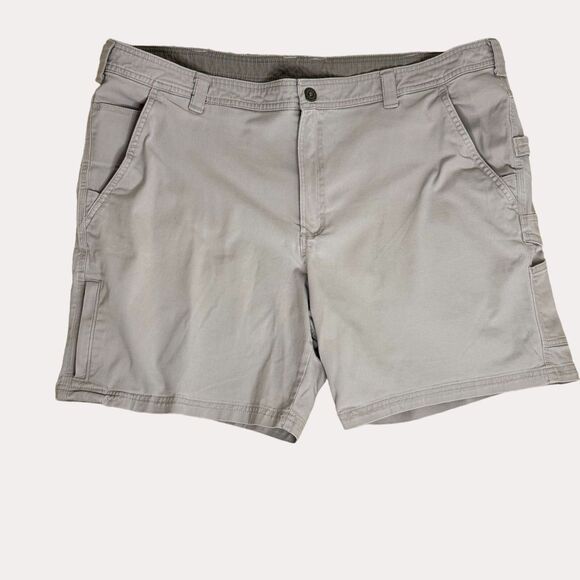 Columbia Mens Cargo Carpenter Shorts Khaki Tan 42 x 8 bf - Picture 1 of 8